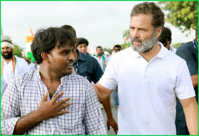 Rahul Gandhi jodo yatra in AP