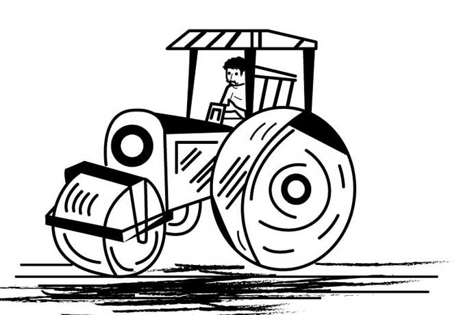Road roller symbol allotted Yuga tulasi party