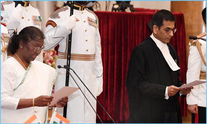 Justice DY Chandrachud takes oath