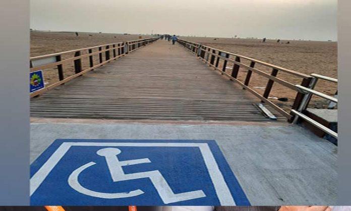 Permanent ramp at Marina Beach