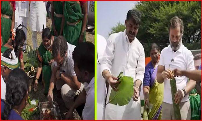 Rahul Gandhi Cooking Bamboo Chicken