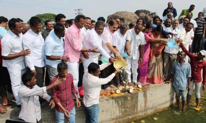 Distribution of fry in Bhadrakali pond