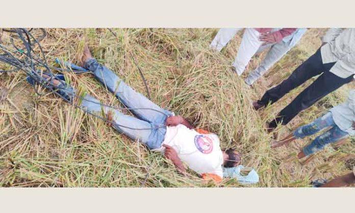 Farmer died due to electric shock