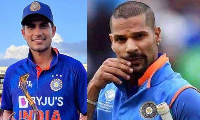 Shikhar dhawan Gill out