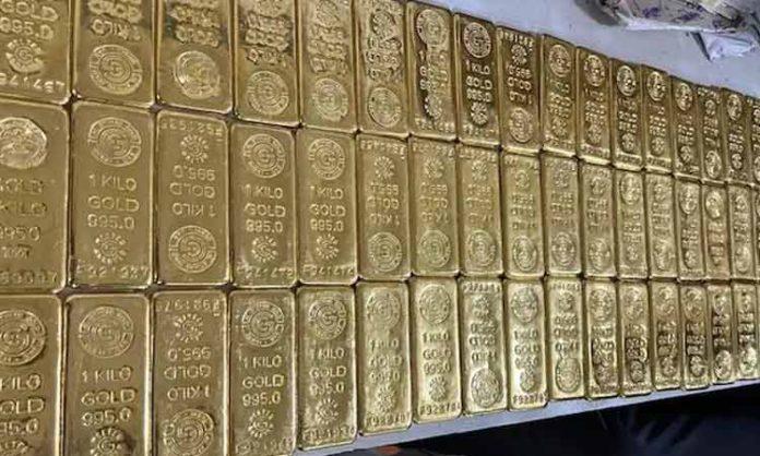 Mumbai Airport Customs seize 61 kg gold