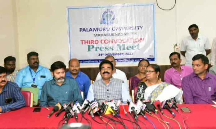 Palamuru University 3rd Convocation on Nov 24