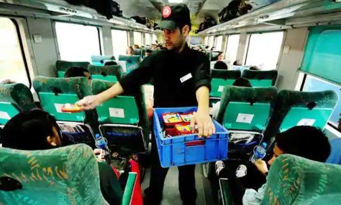 Local food items are available in trains