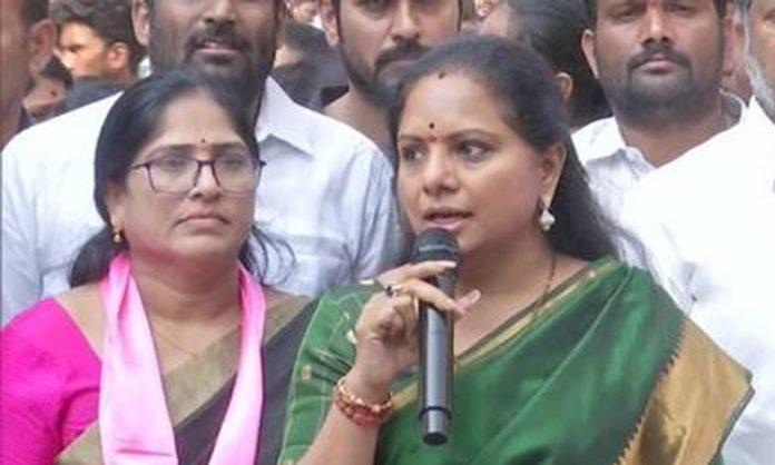 MLC Kavitha fire on Modi