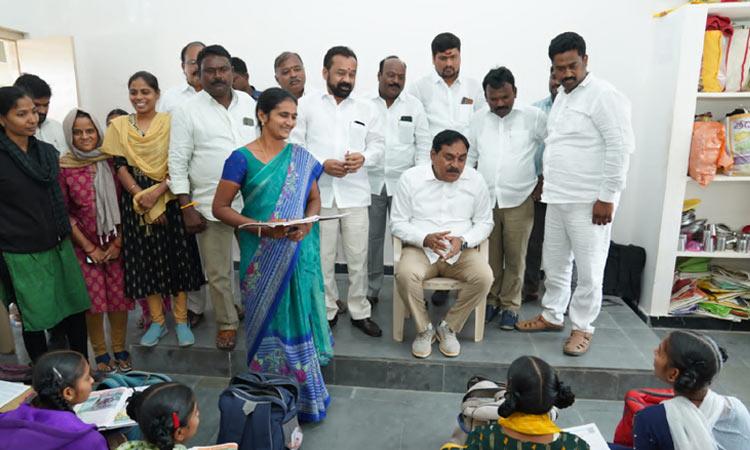 Minister Errabelli surprise inspection of KGBV