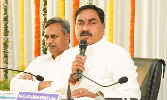 Minister Errabelli review on Nalgonda development