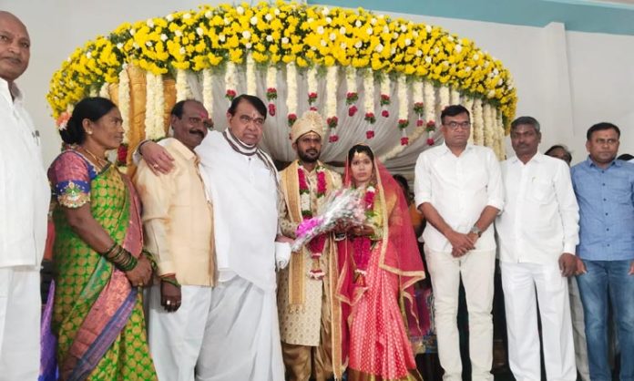 speaker Pocharam participated in wedding ceremony