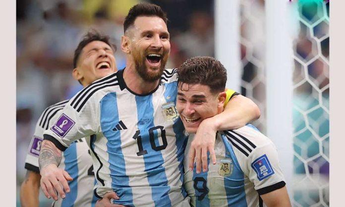 FIFA Football World Cup.. Argentina into the finals