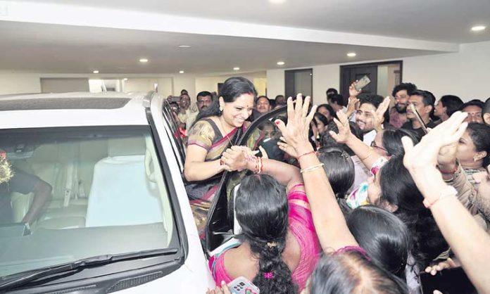 MLC Kavitha responded to notices given by CBI