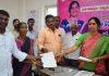 Padma Devender Reddy distributed CMRF cheques