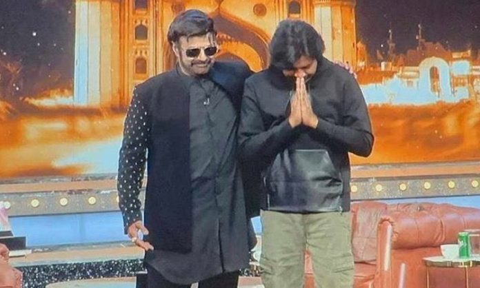 Pawan Kalyan With NBK at Unstoppable 2 Season 2