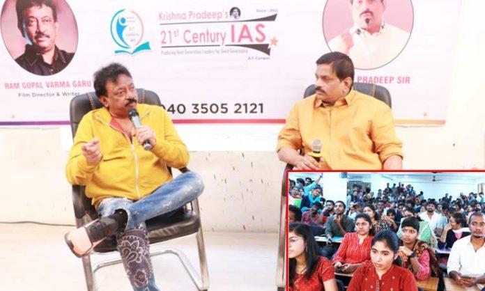 Ram Gopal Varma interacted with Civils candidates
