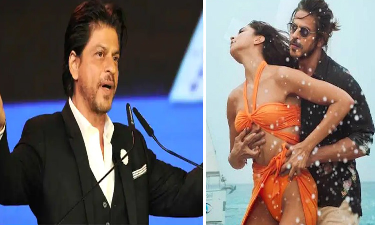 Shahrukh Khan reacts on deepika padukone's costume in Pathan