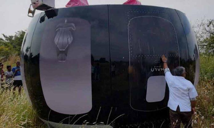 Strange Balloon falls in farm land in Vikarabad