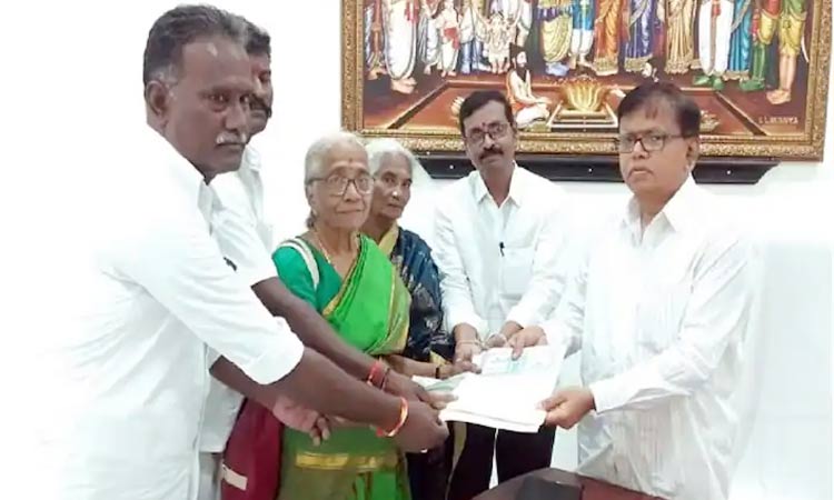 SK Nemavathi 70 lakh property donated to TTD