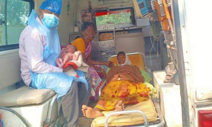 Tribal woman gives birth in 108 ambulance
