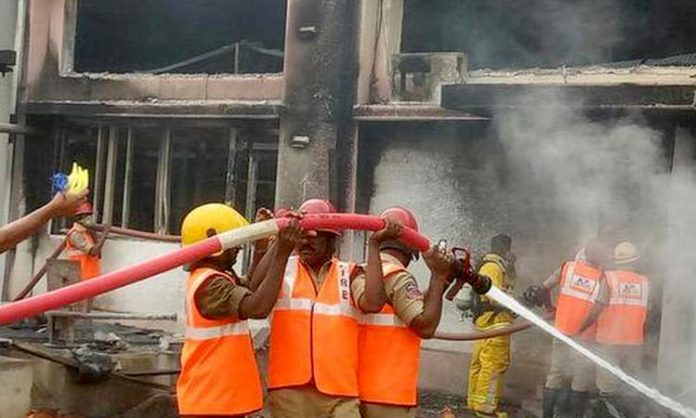 Fire breaks out in Amara Raja Factory