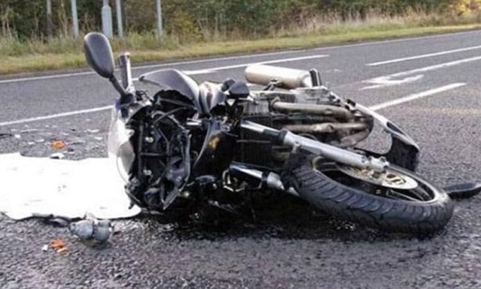 dcm hits bike in jangaon district