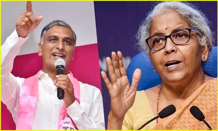 Minister Harish Rao letter to Nirmala Sitharaman