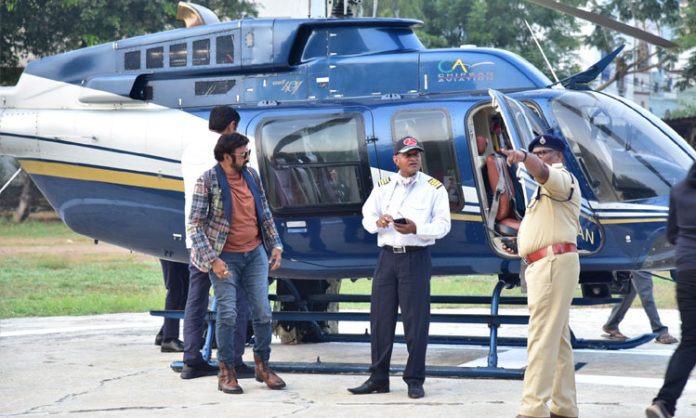 balakrishna helicopter landing for technical problem