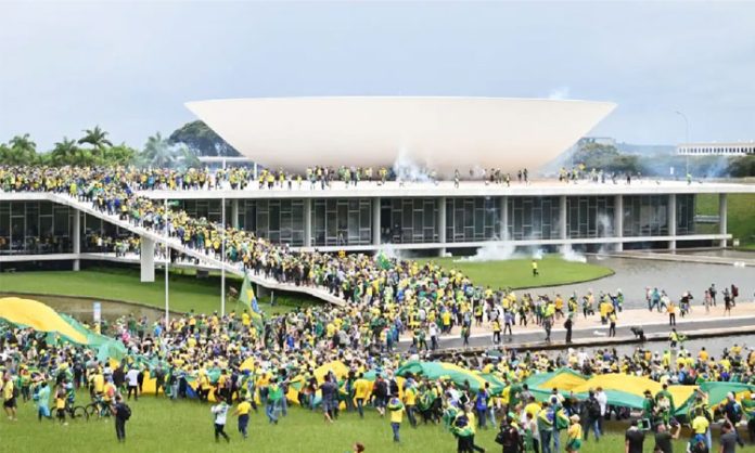 Destruction of Bolsonaro supporters in Brazil