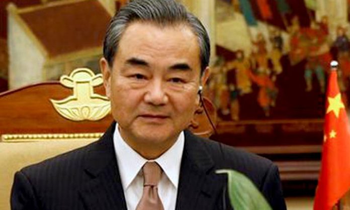 China foreign minister phone call to Pak