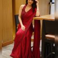 Malavika sharma red saree photos