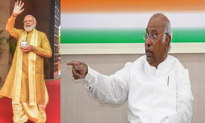 Mallikarjun Kharge fire modi