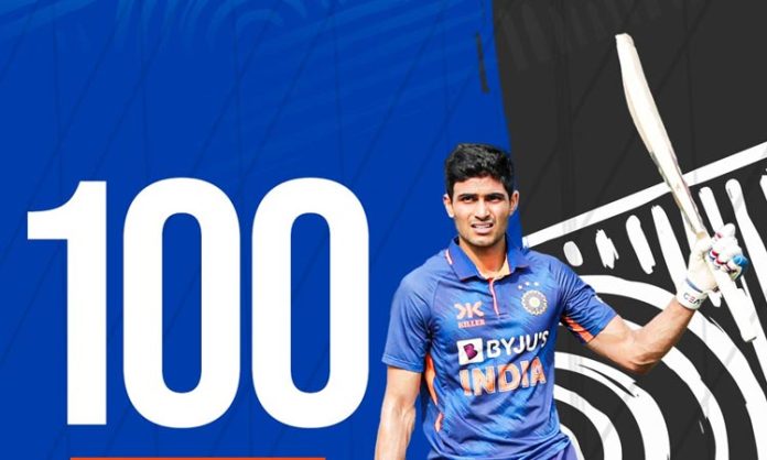 Hundred by Shubman Gill in 87 balls