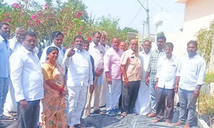 CC road construction work started in bodhan