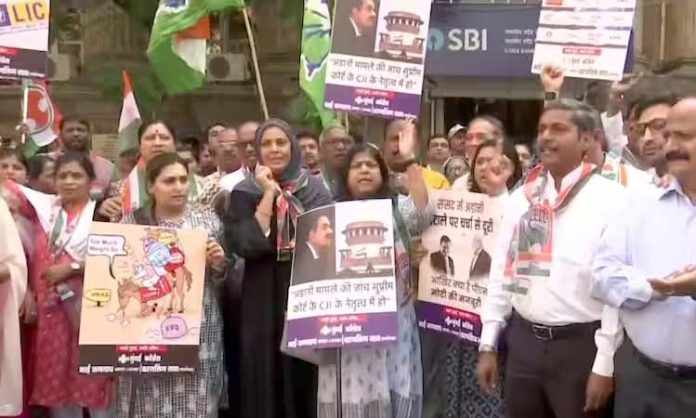 Congress Protest on Adani issue