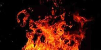 A fire in Abids