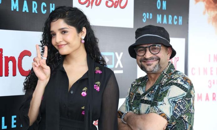 In Car actor Ritika Singh press meet