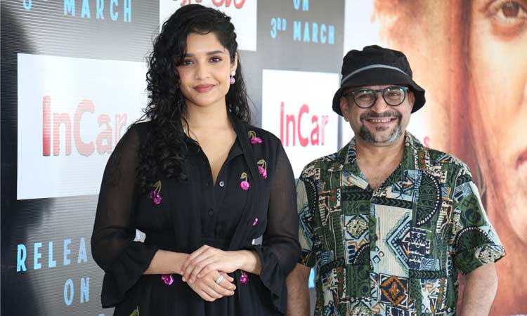 In Car actor Ritika Singh press meet