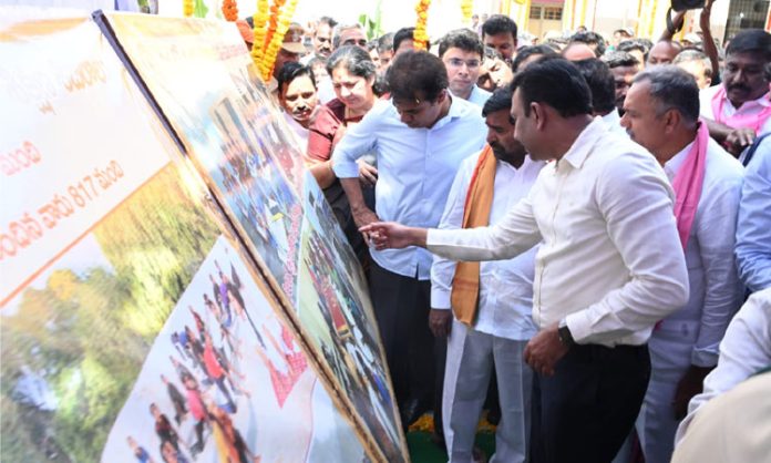 Singareni Quarters launched by KTR