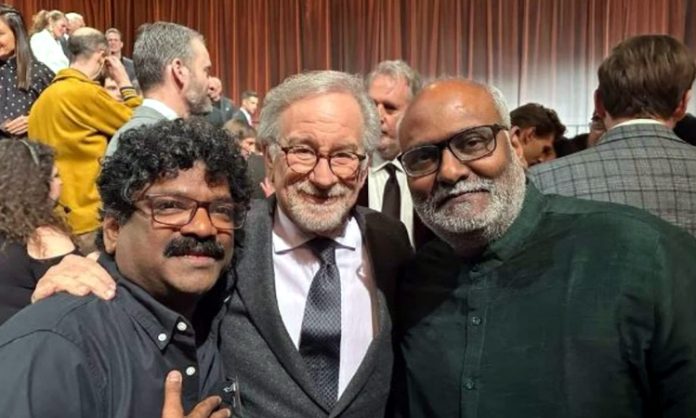 Chandrabose and Keeravani at Oscar Special Event