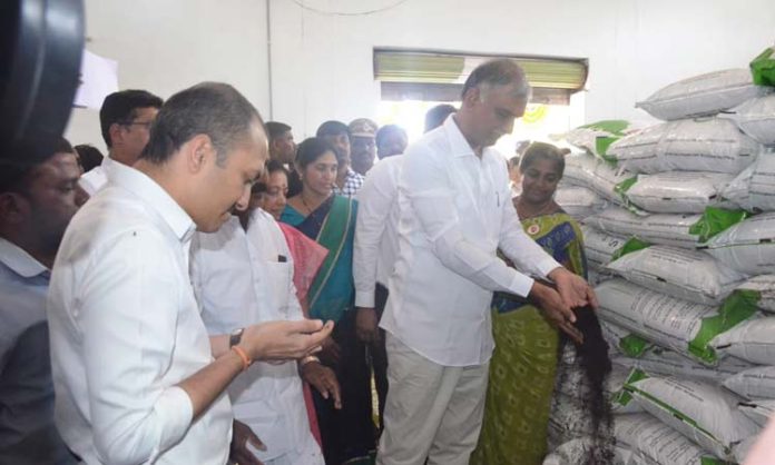 Minister Harish inaugurated organic fertilizer warehouse