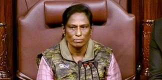 Rajya Sabha Chairman PT Usha in the chair