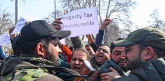 Protest against property tax