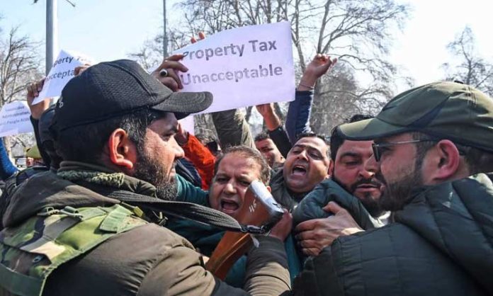Protest against property tax
