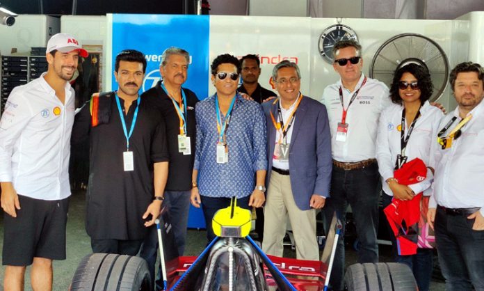 Celebs enjoy Formula E Racing in Hyderabad