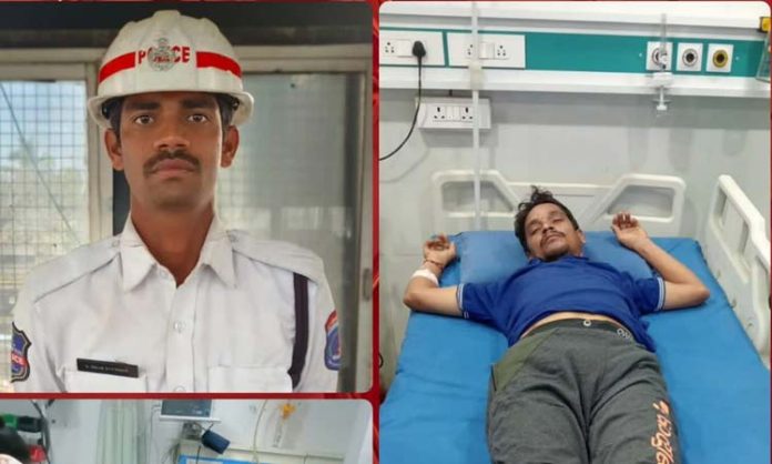 Rajendranagar traffic constable saves life of man