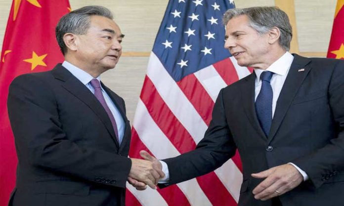 Wang Yi and Antony Blinken