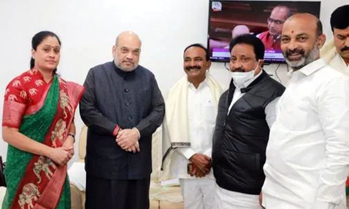 Amit Shah meeting with Telangana BJP Leaders
