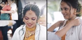 Kerala bride attend exam