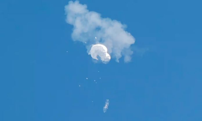 US military shot down a Chinese spy balloon